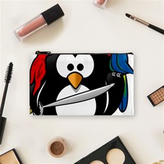 Penguin Pirate Tux Animal Bandana Cosmetic Bag (small)  by Sapixe