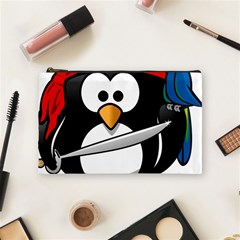 Penguin Pirate Tux Animal Bandana Cosmetic Bag (medium)  by Sapixe