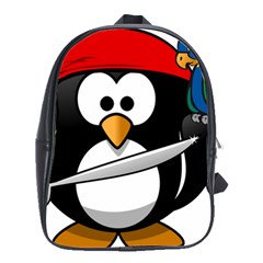 Penguin Pirate Tux Animal Bandana School Bag (large) by Sapixe