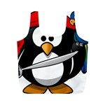 Penguin Pirate Tux Animal Bandana Full Print Recycle Bags (M)  Front