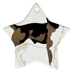 Black White Dog Beagle Pet Animal Ornament (star) by Sapixe