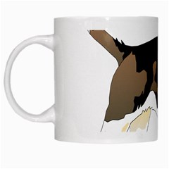 Black White Dog Beagle Pet Animal White Mugs by Sapixe