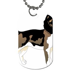 Black White Dog Beagle Pet Animal Dog Tag (one Side) by Sapixe