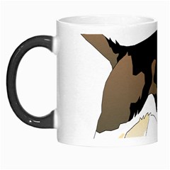 Black White Dog Beagle Pet Animal Morph Mugs by Sapixe