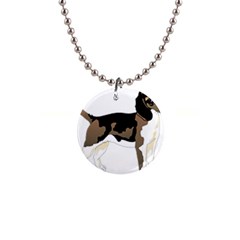 Black White Dog Beagle Pet Animal Button Necklaces by Sapixe