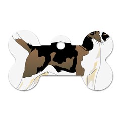 Black White Dog Beagle Pet Animal Dog Tag Bone (one Side) by Sapixe