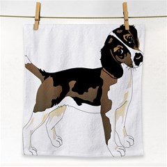 Black White Dog Beagle Pet Animal Face Towel by Sapixe