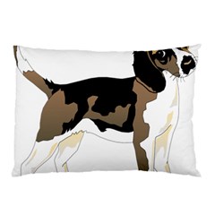 Black White Dog Beagle Pet Animal Pillow Case by Sapixe