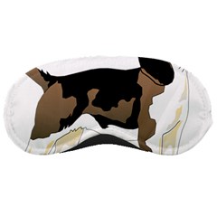 Black White Dog Beagle Pet Animal Sleeping Masks by Sapixe