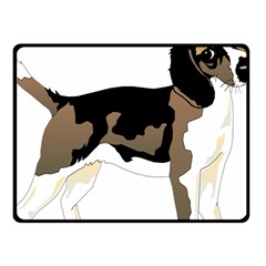 Black White Dog Beagle Pet Animal Fleece Blanket (small) by Sapixe