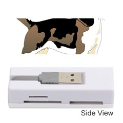 Black White Dog Beagle Pet Animal Memory Card Reader (stick)  by Sapixe