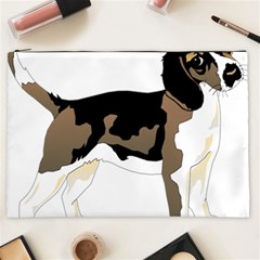 Black White Dog Beagle Pet Animal Cosmetic Bag (xxl)  by Sapixe