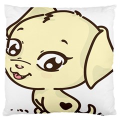 Doggy Dog Puppy Animal Pet Figure Large Cushion Case (two Sides) by Sapixe