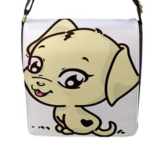 Doggy Dog Puppy Animal Pet Figure Flap Messenger Bag (l)  by Sapixe