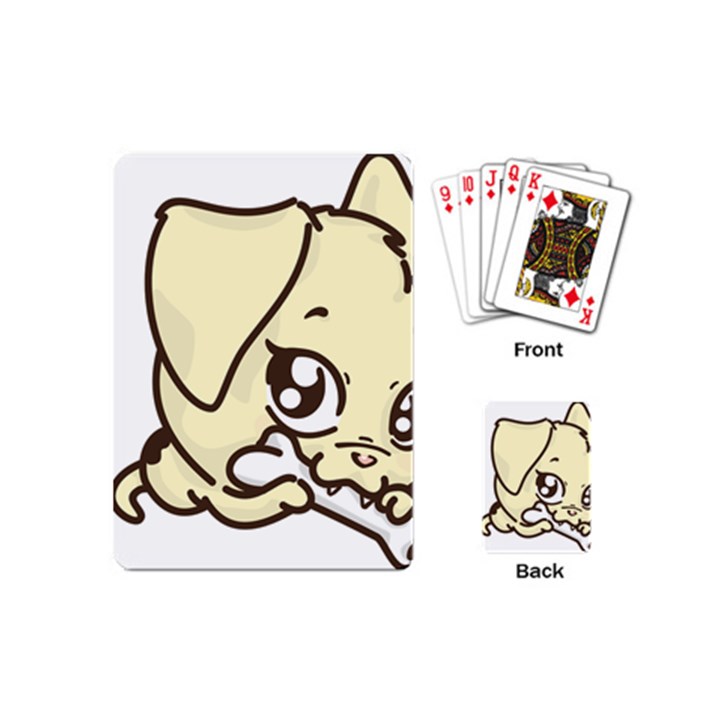 Doggy Dog Puppy Animal Pet Figure Playing Cards (Mini) 