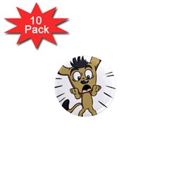 Animal Canine Cartoon Dog Pet 1  Mini Magnet (10 Pack)  by Sapixe