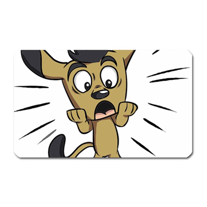 Animal Canine Cartoon Dog Pet Magnet (Rectangular)