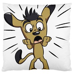 Animal Canine Cartoon Dog Pet Large Cushion Case (two Sides) by Sapixe