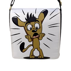 Animal Canine Cartoon Dog Pet Flap Messenger Bag (l)  by Sapixe