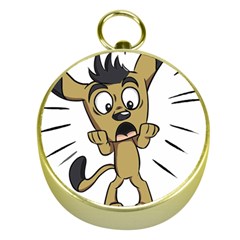 Animal Canine Cartoon Dog Pet Gold Compasses by Sapixe