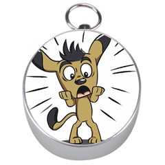 Animal Canine Cartoon Dog Pet Silver Compasses by Sapixe