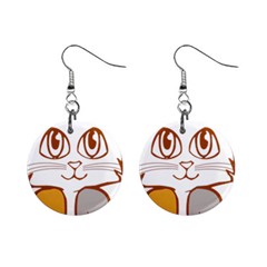 Animal Cat Feline Kitten Pet Mini Button Earrings by Sapixe