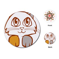 Animal Cat Feline Kitten Pet Playing Cards (round)  by Sapixe