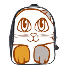 Animal Cat Feline Kitten Pet School Bag (large) by Sapixe