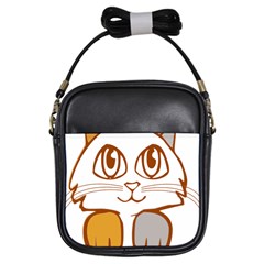 Animal Cat Feline Kitten Pet Girls Sling Bags by Sapixe