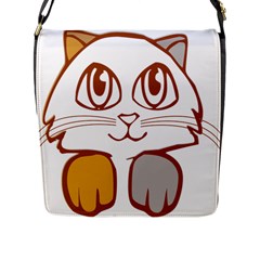 Animal Cat Feline Kitten Pet Flap Messenger Bag (l)  by Sapixe