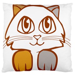 Animal Cat Feline Kitten Pet Standard Flano Cushion Case (one Side) by Sapixe