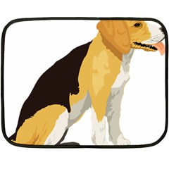 Black Yellow Dog Beagle Pet Fleece Blanket (mini) by Sapixe