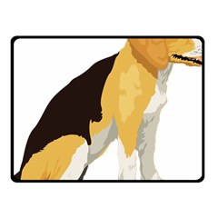 Black Yellow Dog Beagle Pet Fleece Blanket (small) by Sapixe