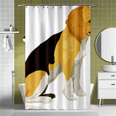 Black Yellow Dog Beagle Pet Shower Curtain 48  X 72  (small)  by Sapixe