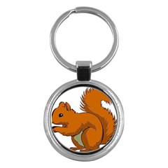 Squirrel Animal Pet Key Chains (round)  by Sapixe