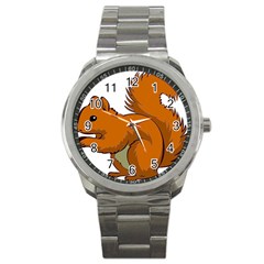 Squirrel Animal Pet Sport Metal Watch by Sapixe