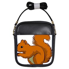 Squirrel Animal Pet Girls Sling Bags by Sapixe