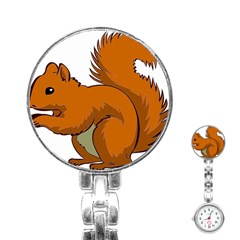 Squirrel Animal Pet Stainless Steel Nurses Watch by Sapixe