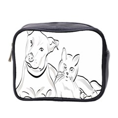 Dog Cat Pet Silhouette Animal Mini Toiletries Bag 2-side by Sapixe