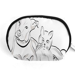 Dog Cat Pet Silhouette Animal Accessory Pouches (medium)  by Sapixe