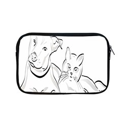 Dog Cat Pet Silhouette Animal Apple Macbook Pro 13  Zipper Case by Sapixe