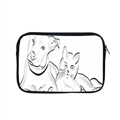 Dog Cat Pet Silhouette Animal Apple Macbook Pro 15  Zipper Case by Sapixe