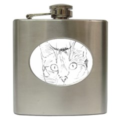 Cat Feline Animal Pet Hip Flask (6 Oz) by Sapixe