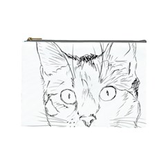 Cat Feline Animal Pet Cosmetic Bag (large)  by Sapixe