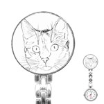 Cat Feline Animal Pet Stainless Steel Nurses Watch Front