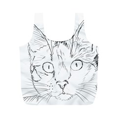 Cat Feline Animal Pet Full Print Recycle Bags (m)  by Sapixe