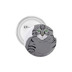 Cat Kitty Gray Tiger Tabby Pet 1 75  Buttons by Sapixe