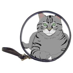 Cat Kitty Gray Tiger Tabby Pet Classic 20-cd Wallets by Sapixe