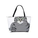 Cat Kitty Gray Tiger Tabby Pet Shoulder Handbags Back