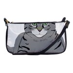 Cat Kitty Gray Tiger Tabby Pet Shoulder Clutch Bags Front